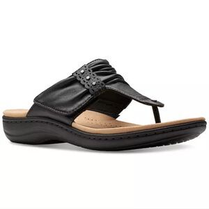 (W-4426) Clarks Laurieann Arla Slouched-Style  Sandals Sz 8N